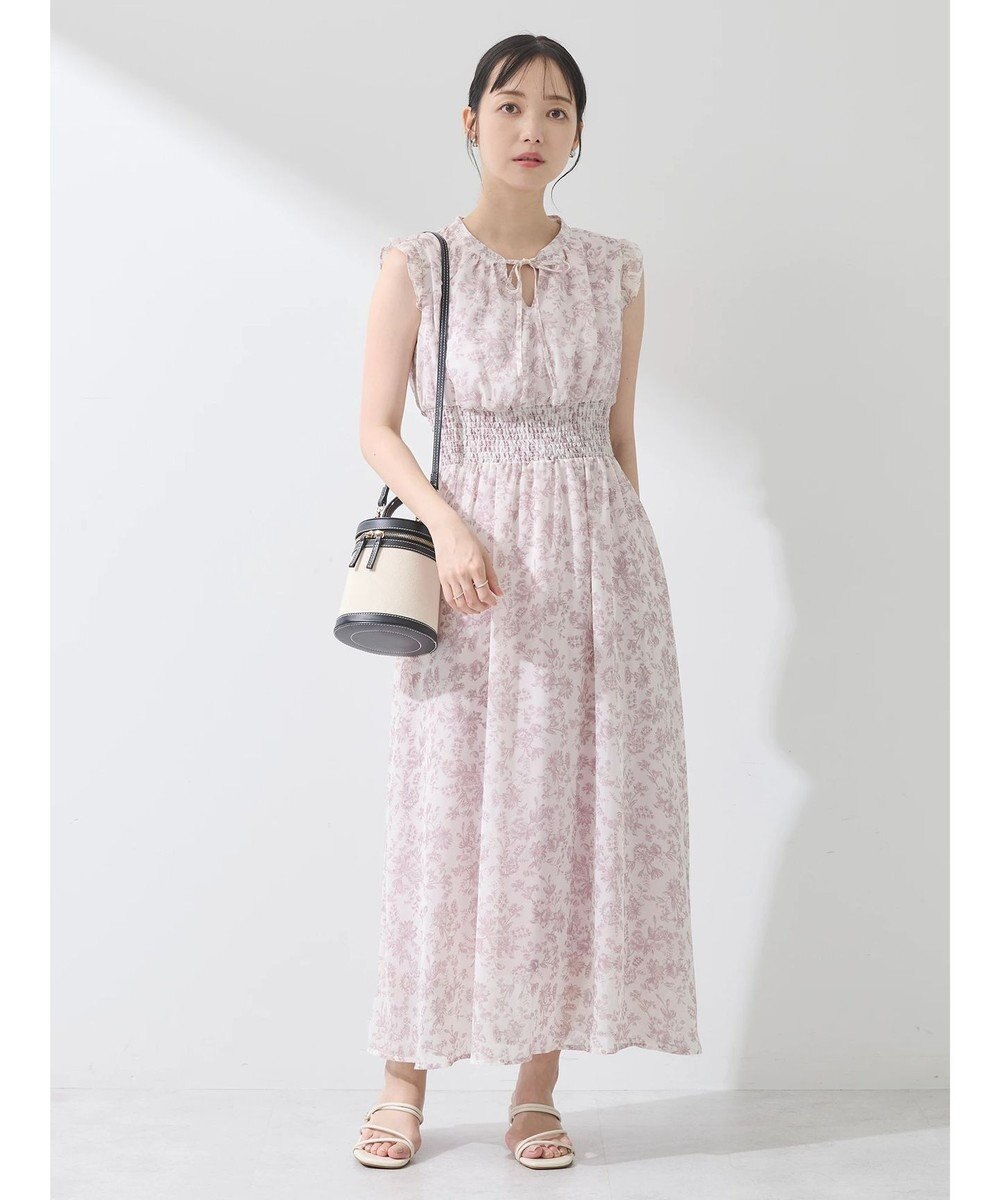 earth music&ecology ノースリ花柄ワンピース 