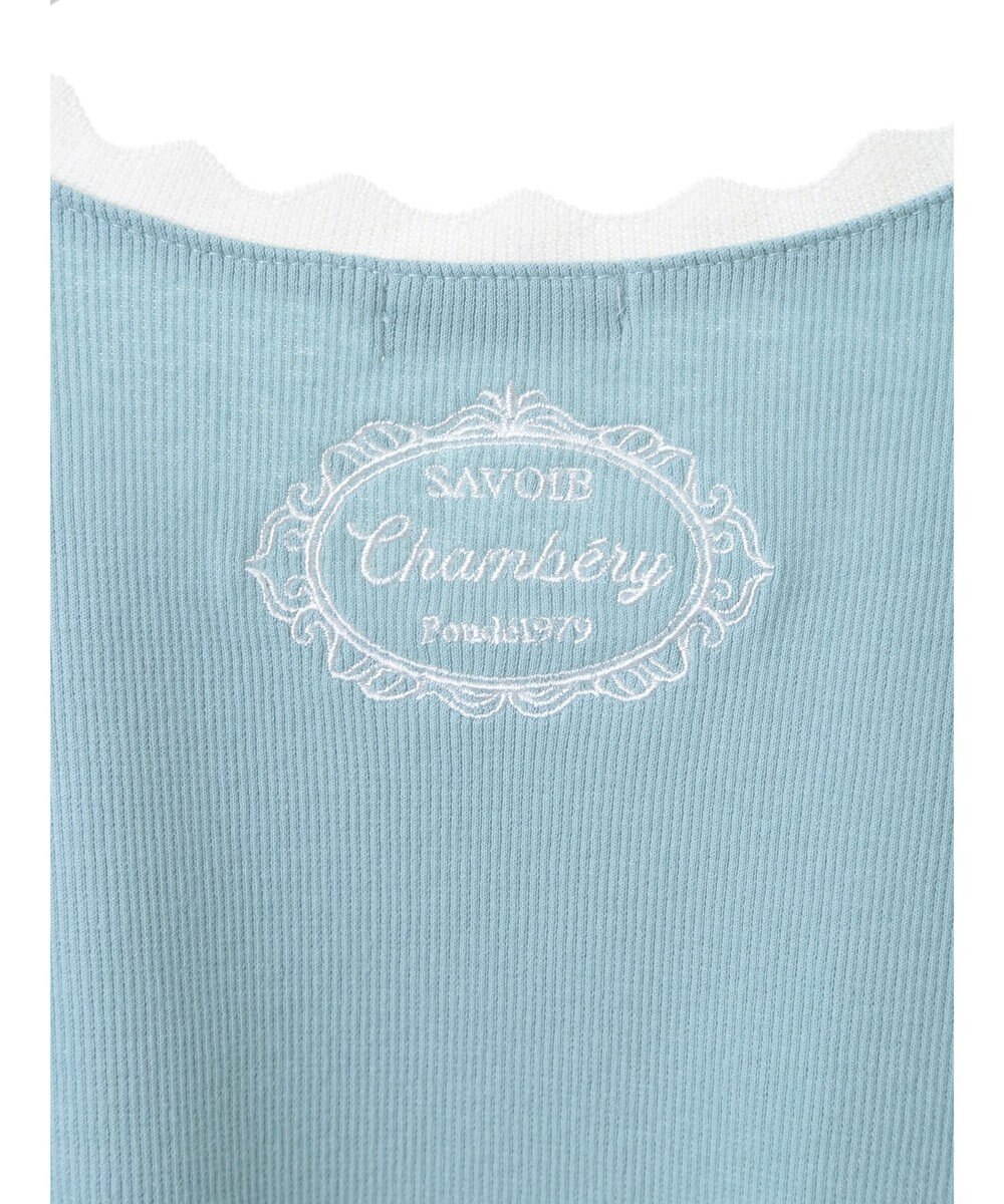 earth music&ecology バイカラースカラッププルオーバー 