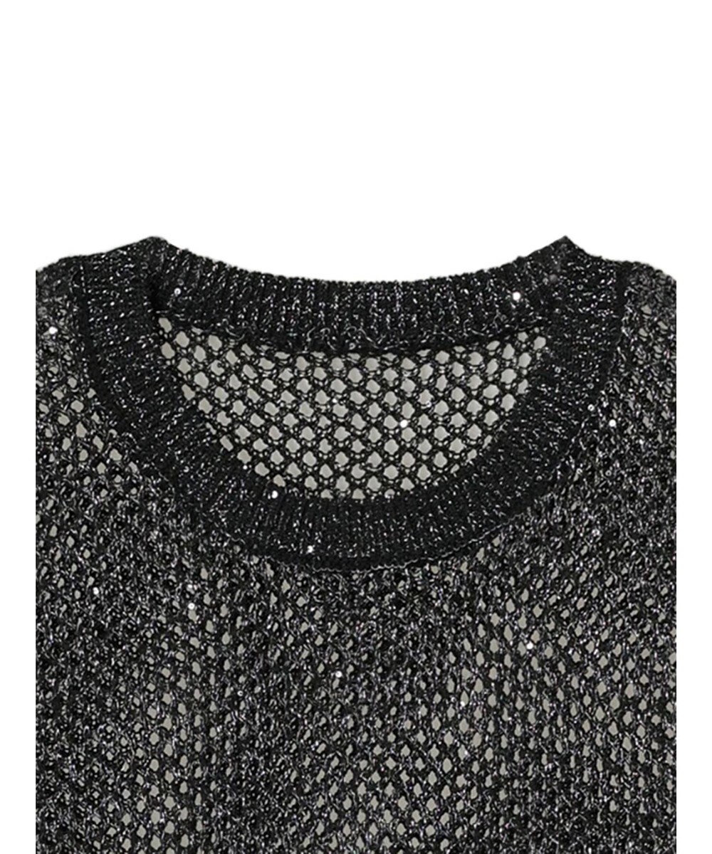 Green Parks スパンコールニットベスト 