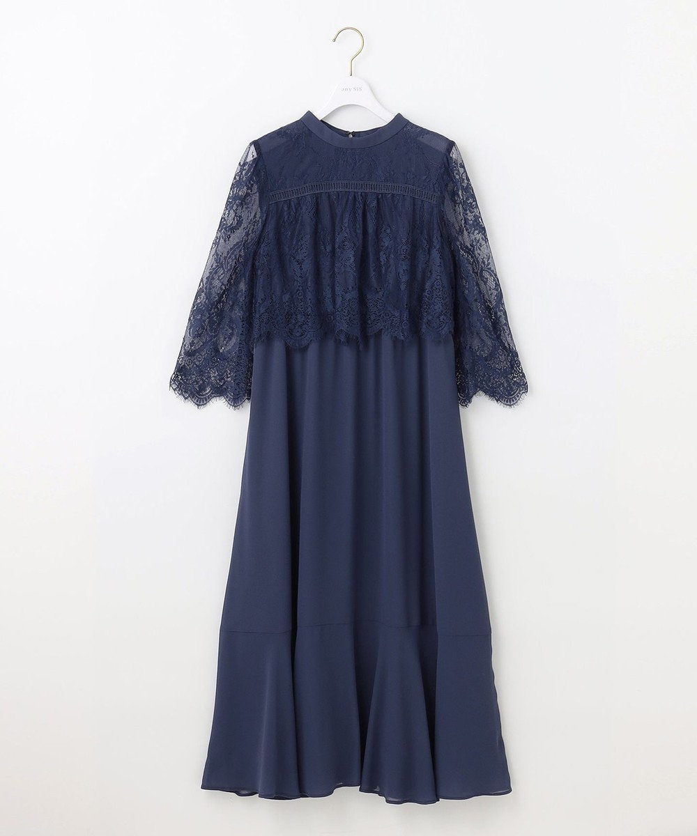 洗える】レーシーケープ ドレス / any SiS S | ファッション通販