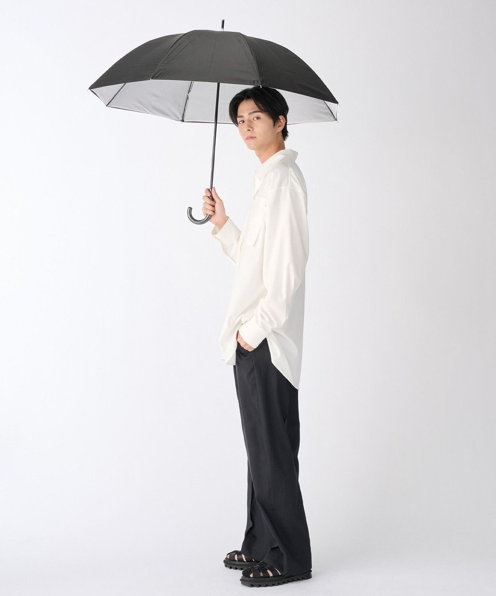 MOONBAT ハニカム断熱パラソル 無地 長傘  晴雨兼用 日傘 遮光率100％ UV100％ 遮熱 耐風 60cm 