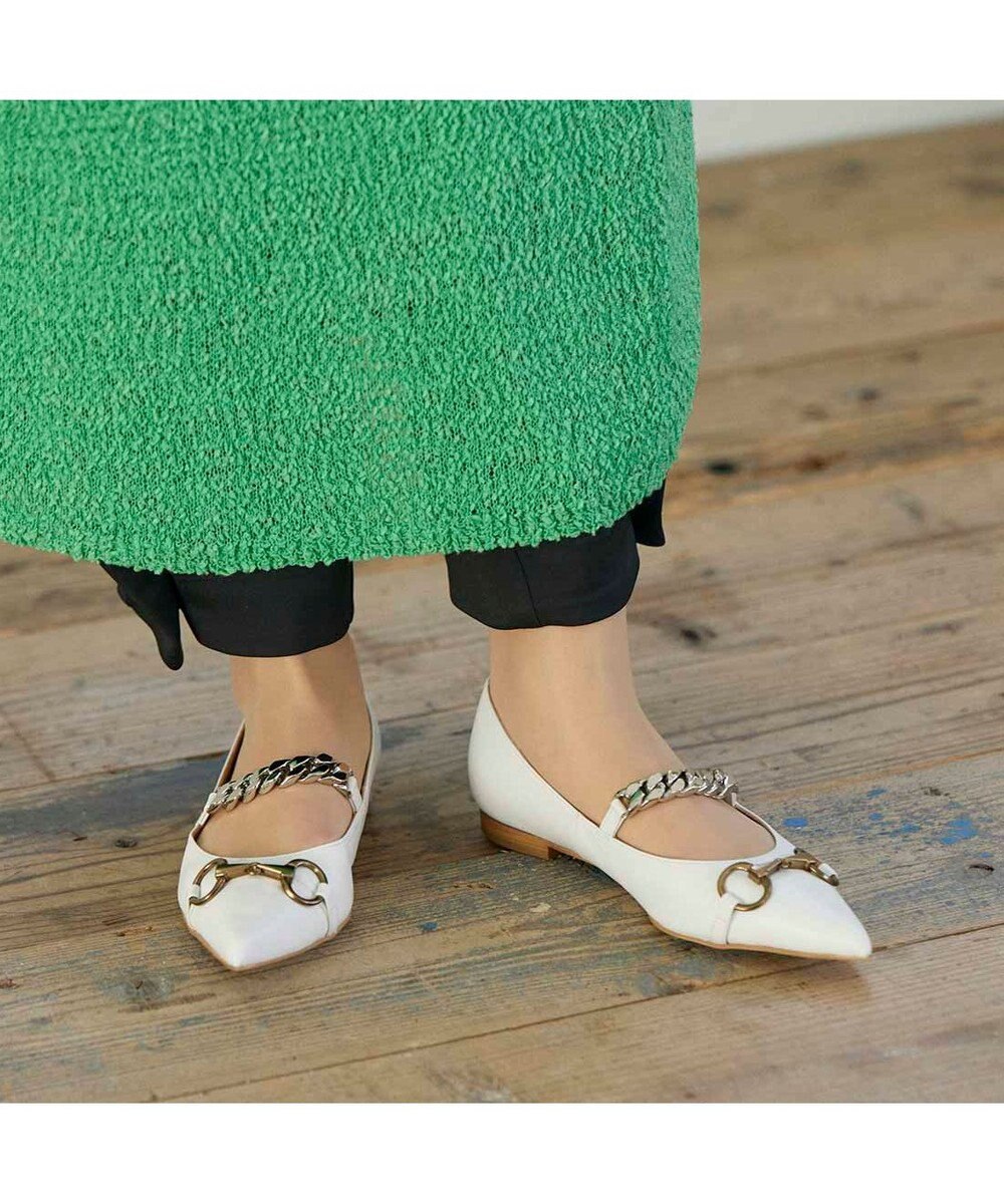 MODE ET JACOMO <MODE ET JACOMO>ポインテッドトゥメリージェーンパンプス 