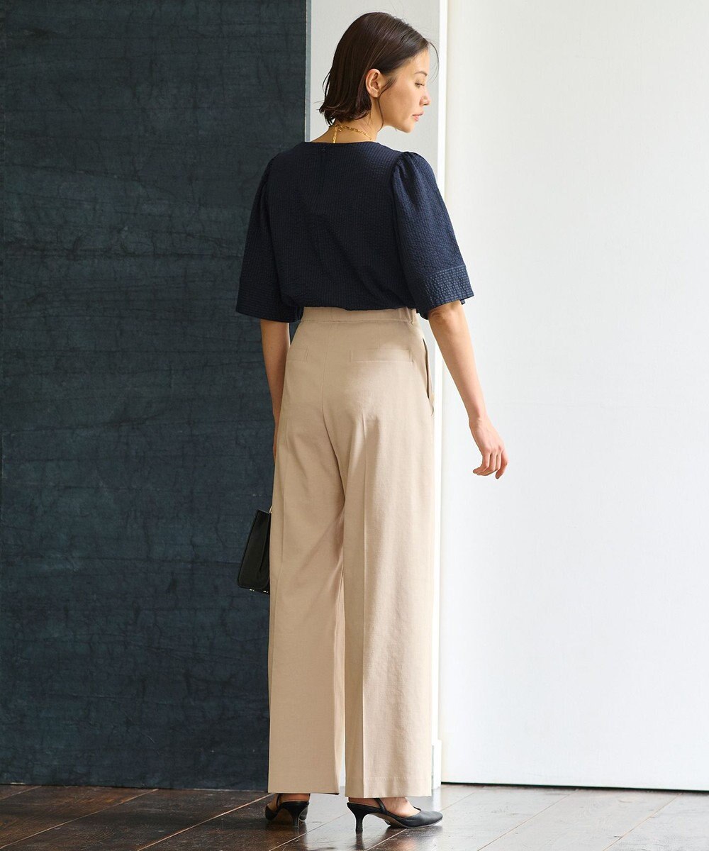 自由区 【WEB限定・洗える・XSサイズあり】シャドウサッカー カットソー 