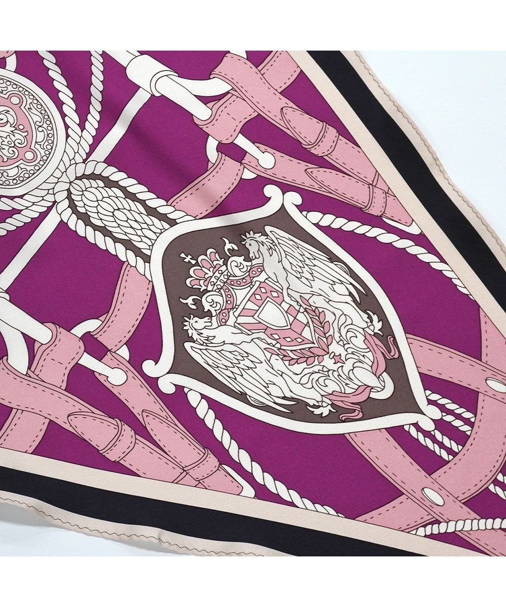 Marca 【Marcaオリジナル】バイカラーベルト シルクツイル 菱形スカーフ 