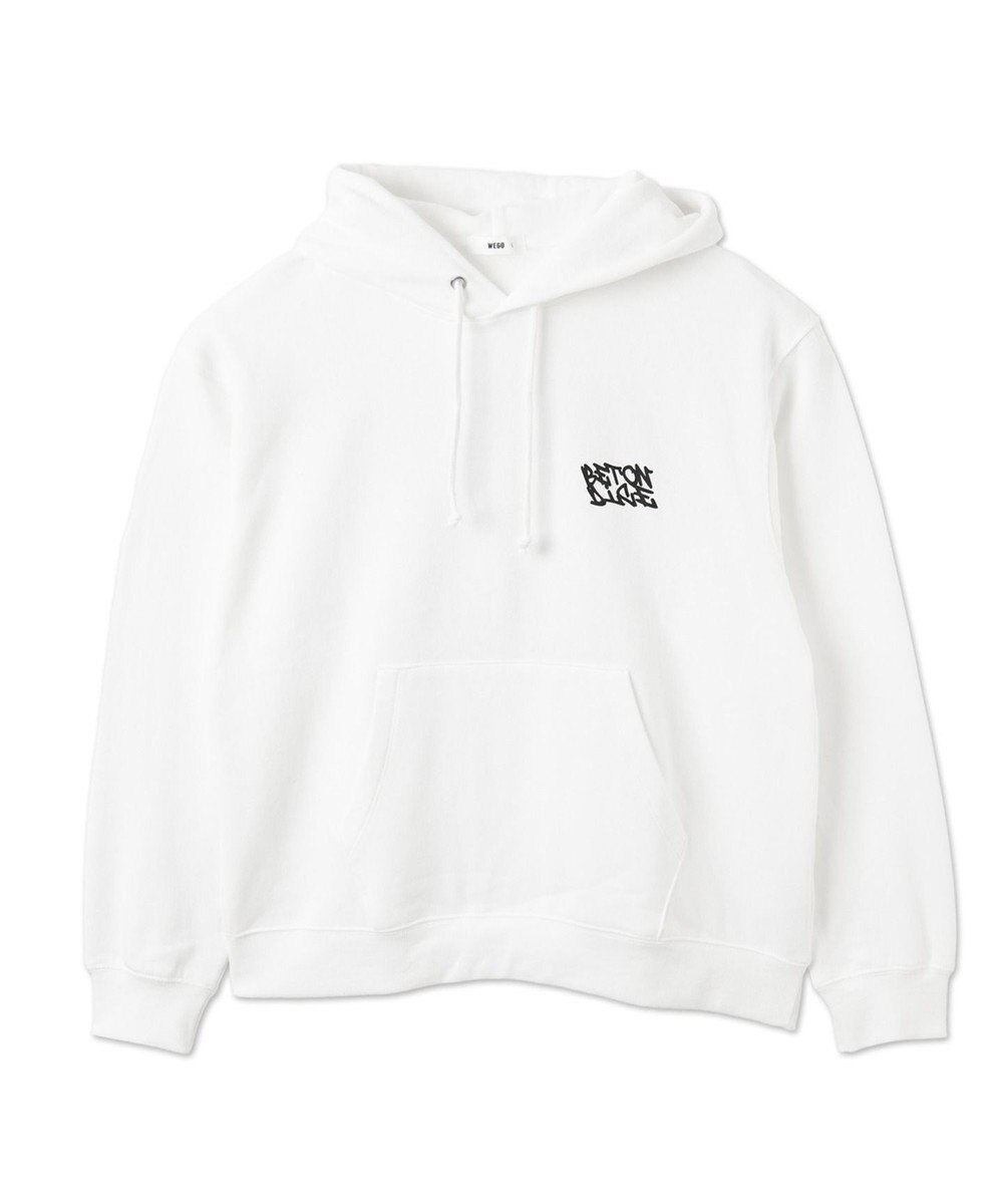 WEGO 【裏起毛/ユニセックス着用ITEM】リラックスフィットグラフィックパーカー 