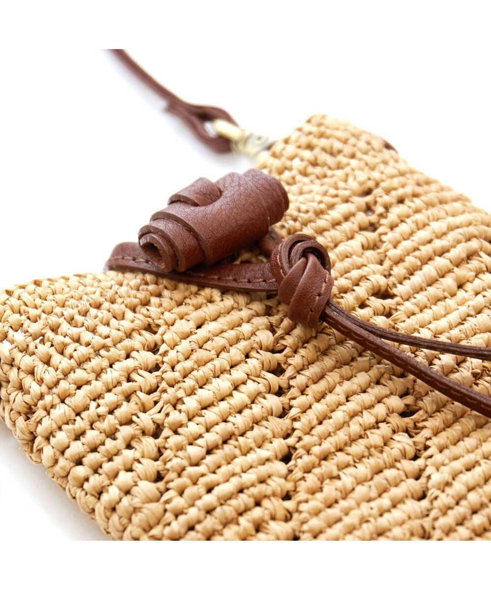 IBIZA ラフィア　スマートフォンポシェット 