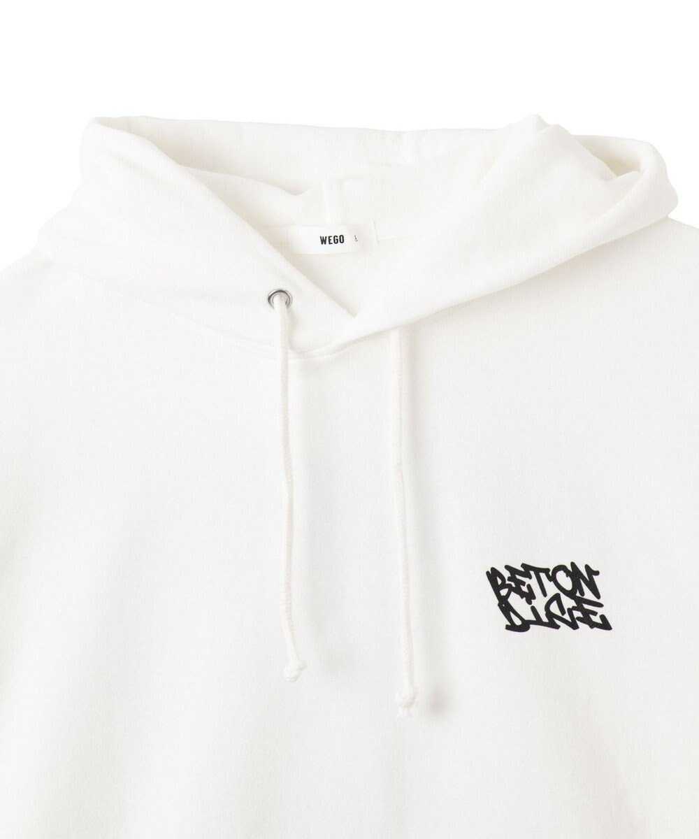 WEGO 【裏起毛/ユニセックス着用ITEM】リラックスフィットグラフィックパーカー 