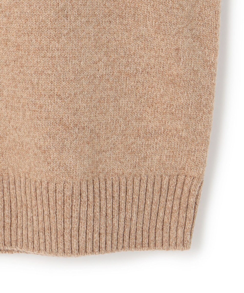 J.PRESS MEN ウール×カシミヤの上質素材【Cash Lamb's Wool】ハーフジップ ニット_25年モデル 