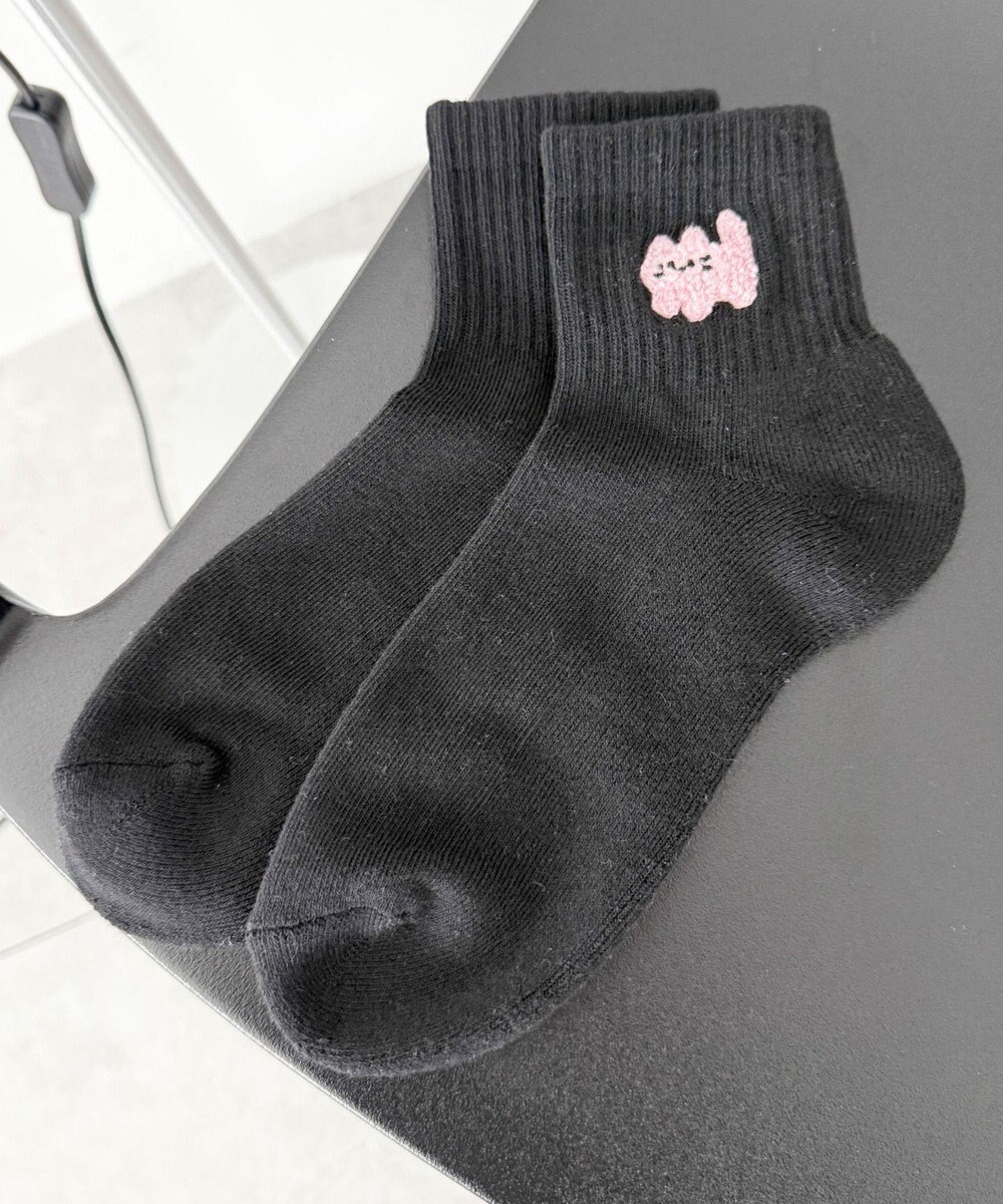 WEGO モコモコアニマルアンクルパイルソックス 