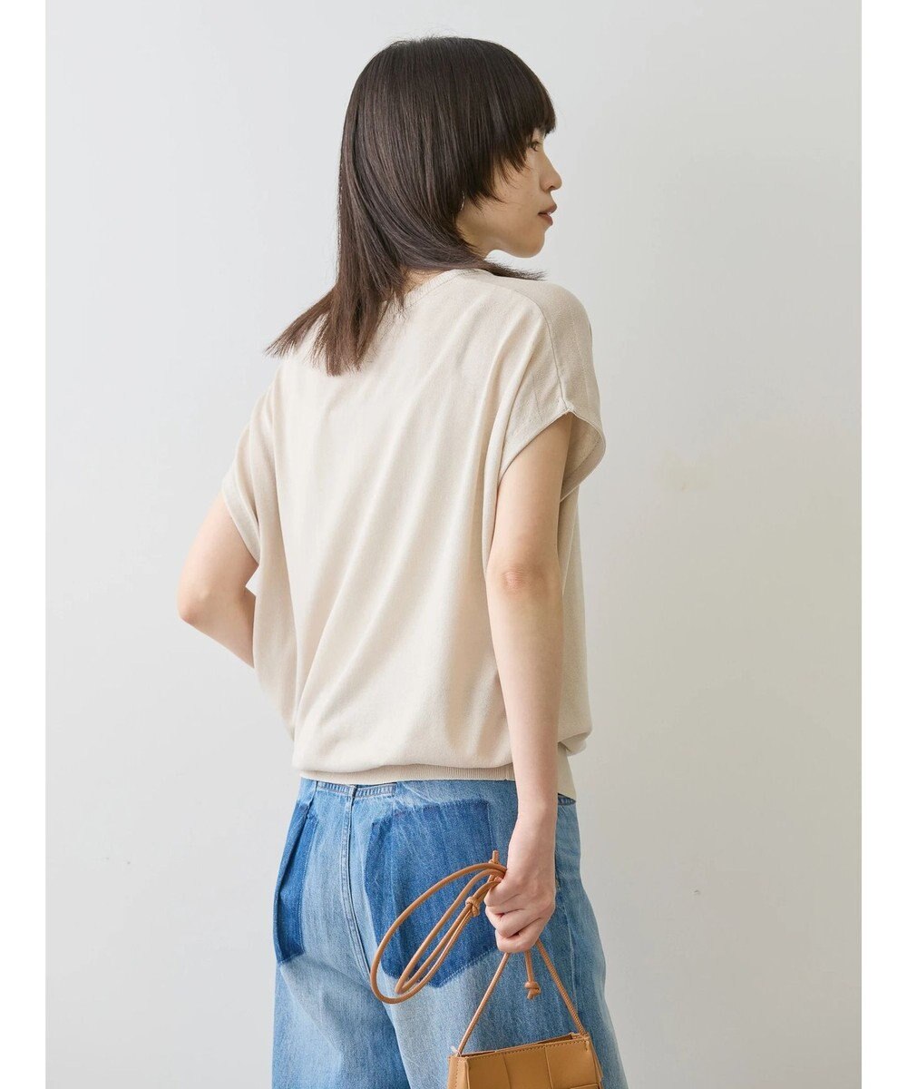 AMERICAN HOLIC 接触冷感フレンチスリーブニットプルオーバー 