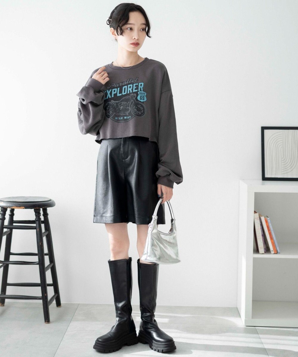 WEGO ヴィンテージライクショートスウェット 