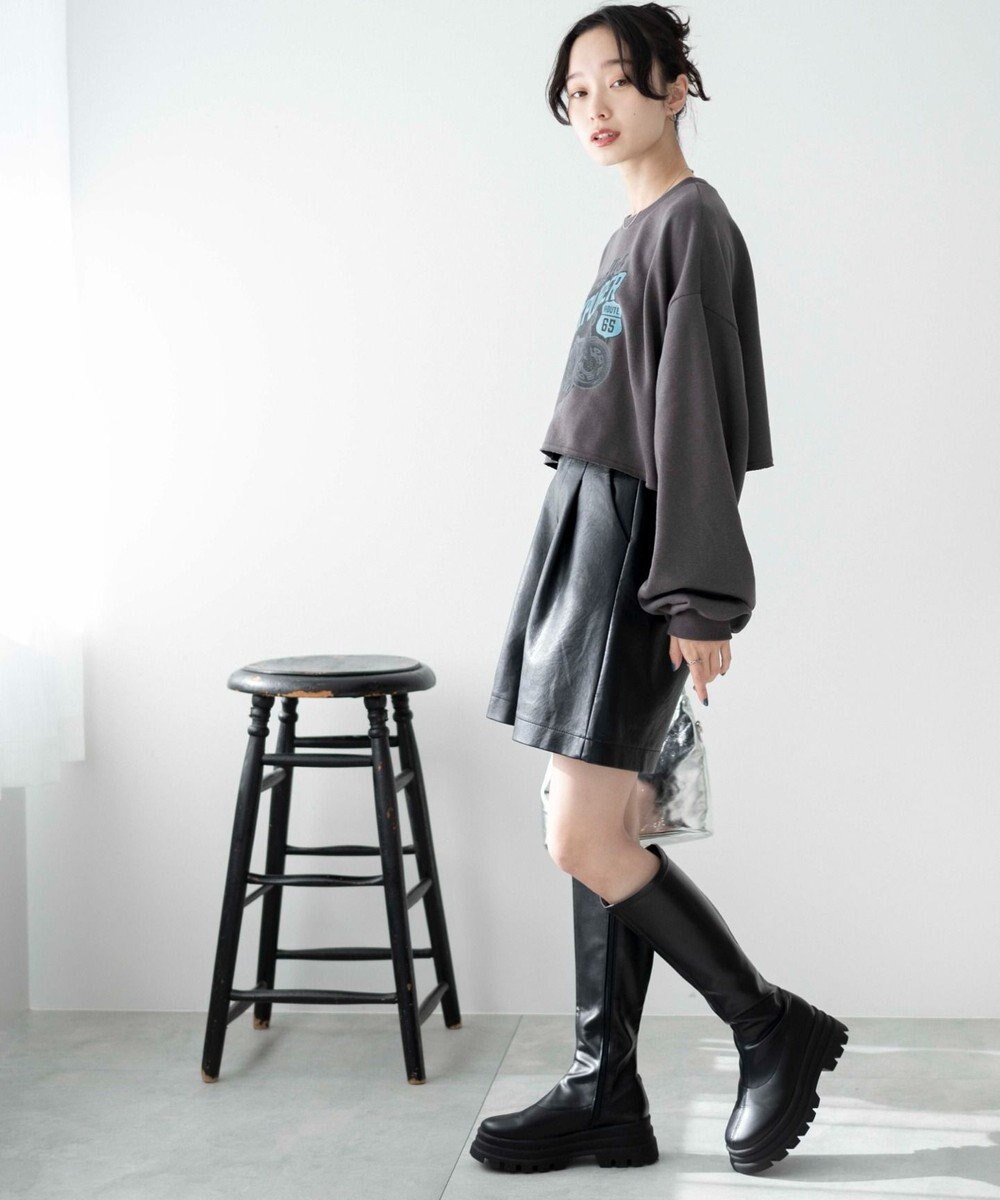 WEGO ヴィンテージライクショートスウェット 