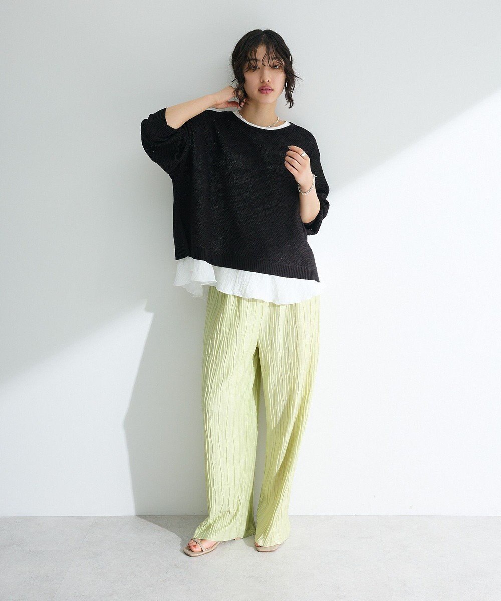 Green Parks サテンティアードドッキングプルオーバー 