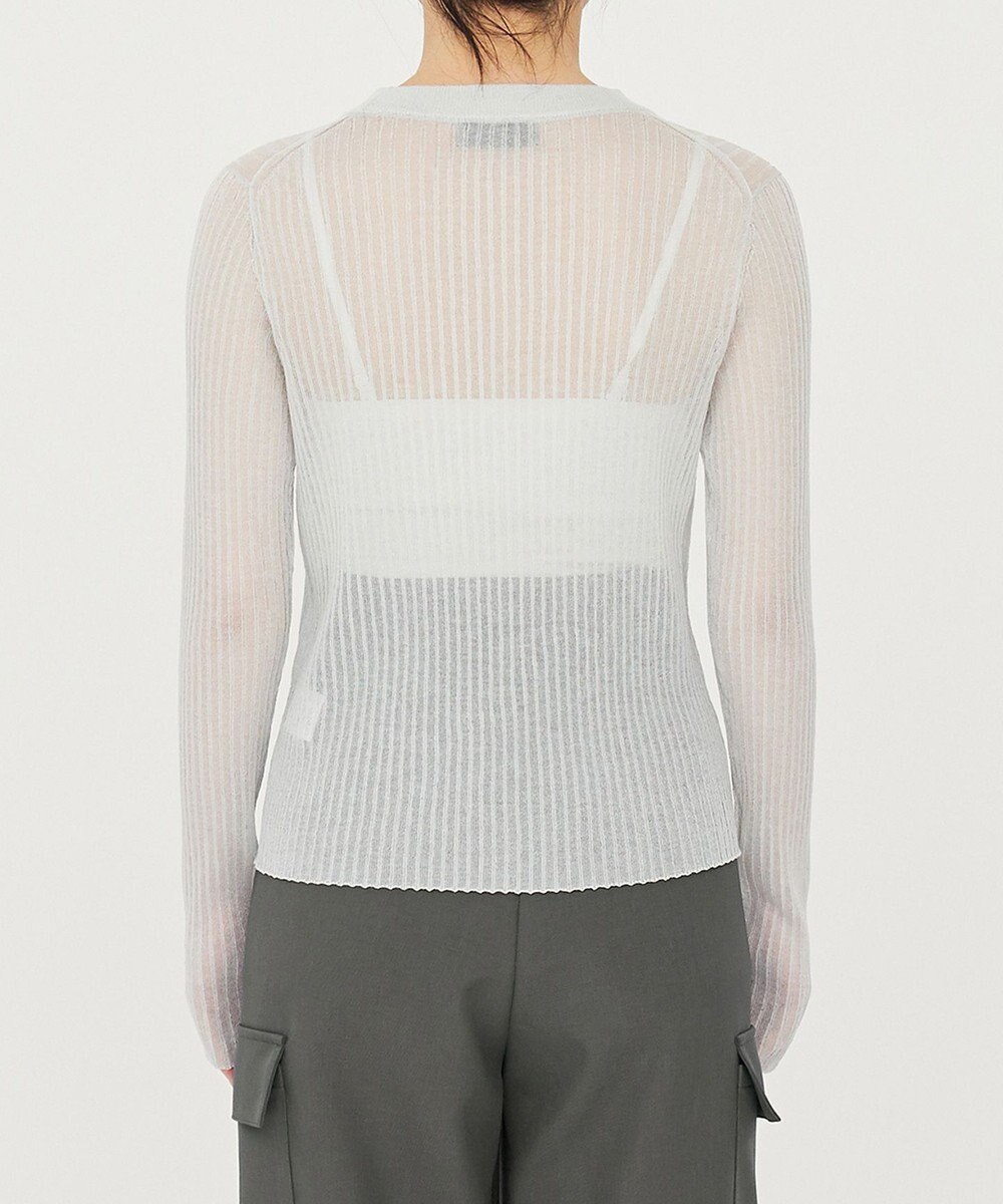 uncrave シアー リブ クルーネック ニット（uncrave STANDARD） 