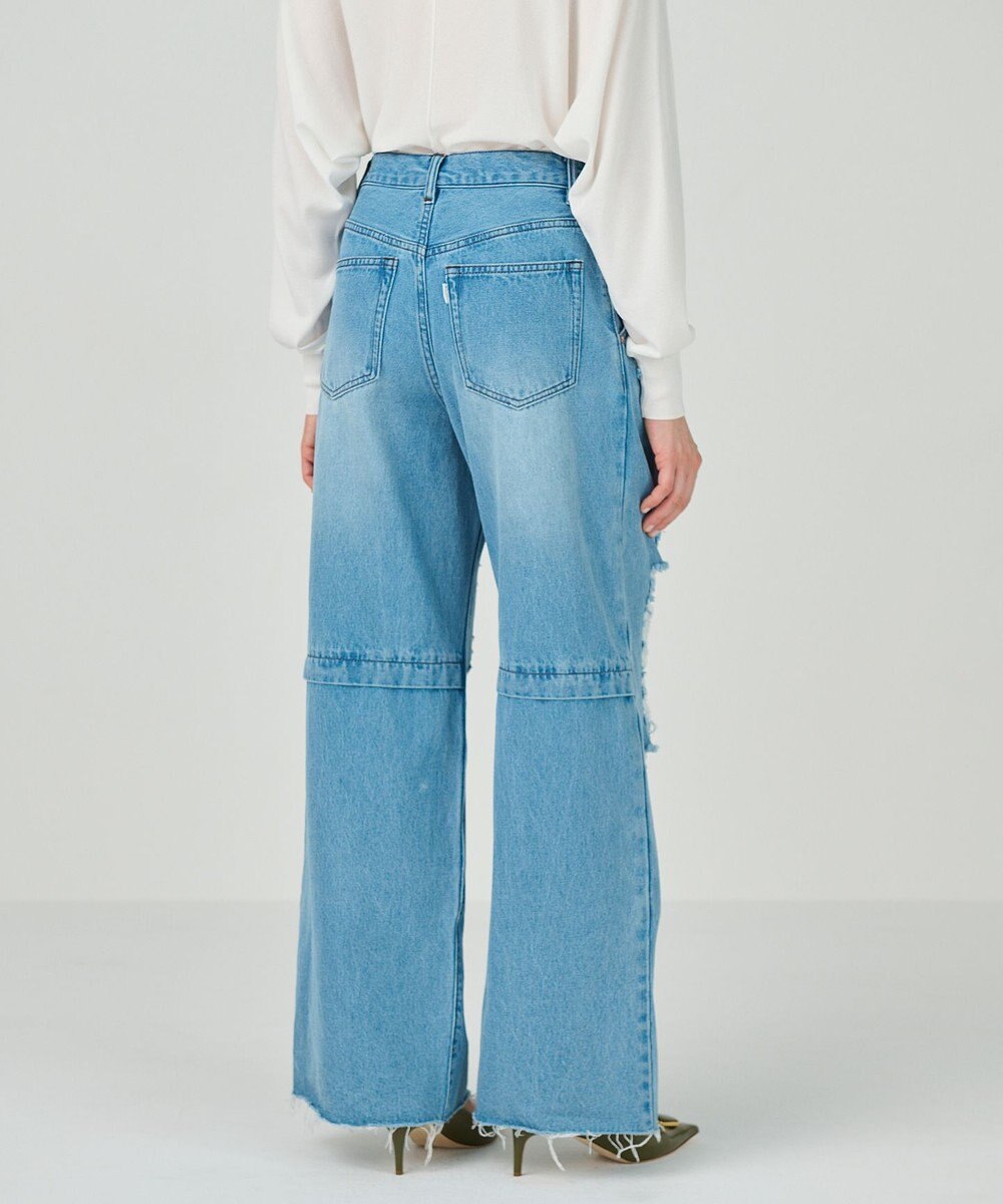 GRACE CONTINENTAL ハードクラッシュデニムパンツ 