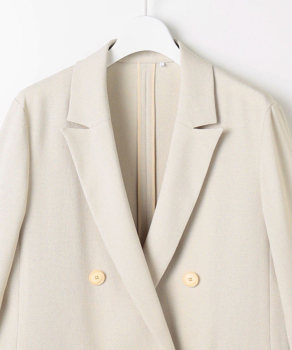 自由区 S 【セットアップ対応】リネンライクシンセティックテーラード ジャケット 