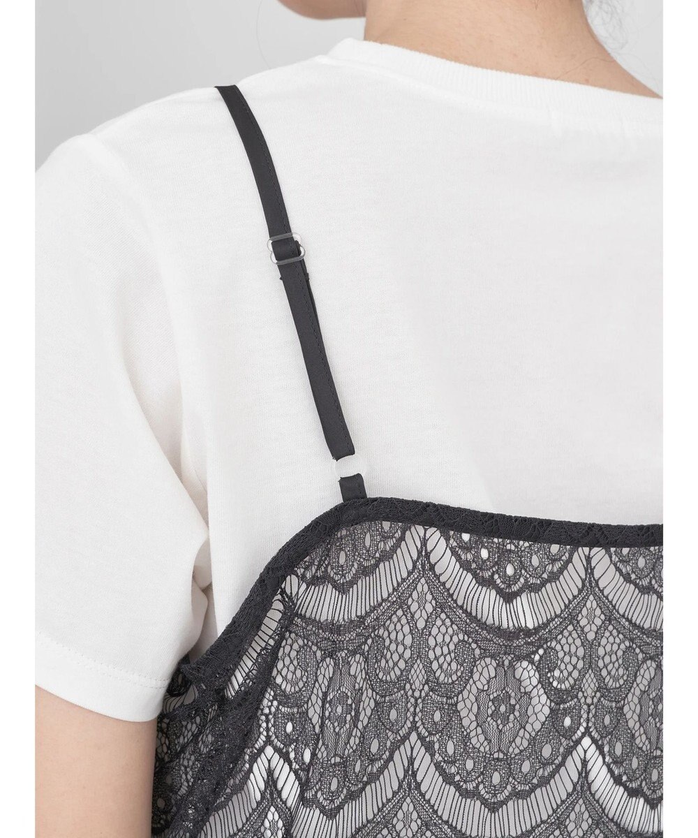 earth music&ecology ＳＥＴ２点レースキャミソール＋ＴＥＥ 