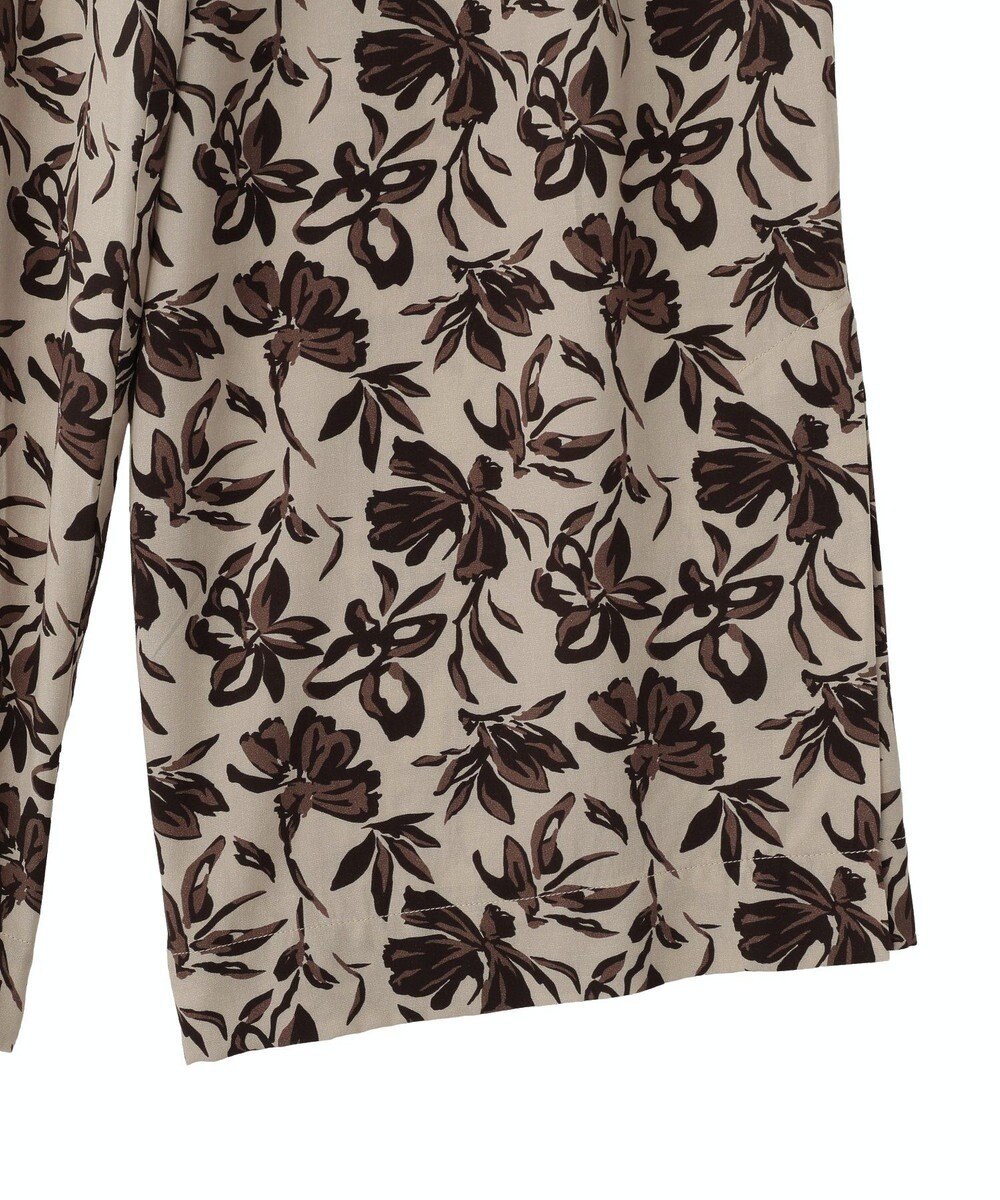 YECCA VECCA アートプリントスリットワイドパンツ 