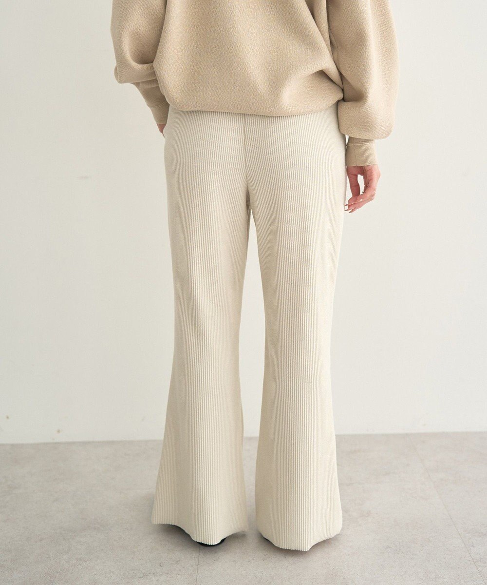 earth music&ecology セルフカットテレコフレアパンツ 