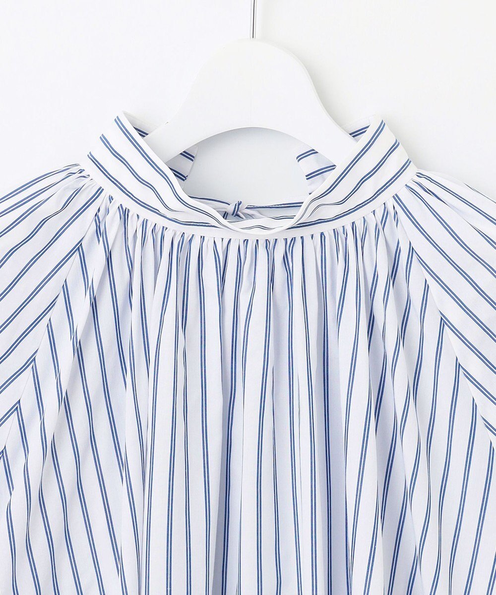 UNFILO イージーケア ギャザーブラウス 