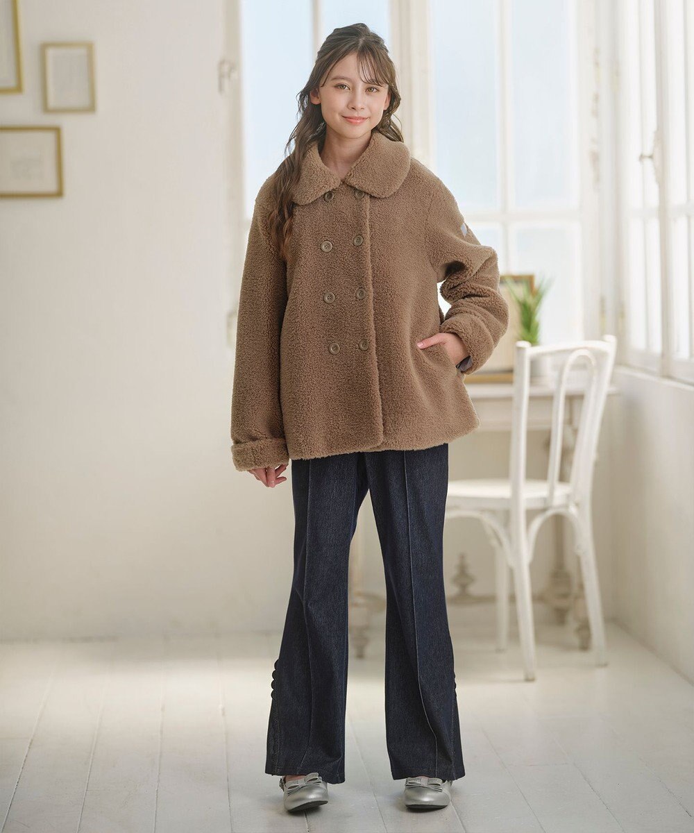 組曲 KIDS 【150-160㎝】フレア デニムパンツ 