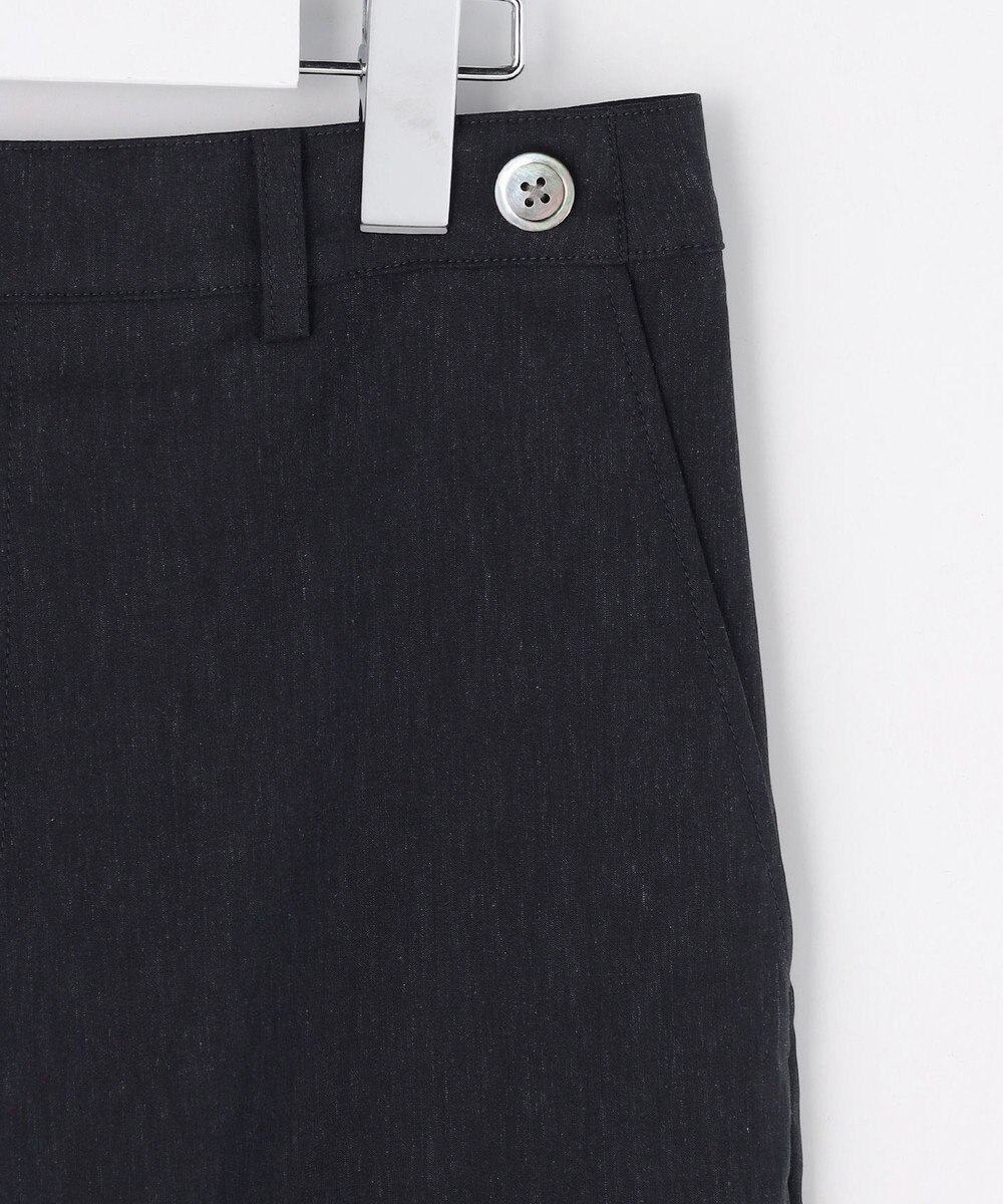 J.PRESS LADIES セルロースリネンストレッチ セミワイド パンツ 