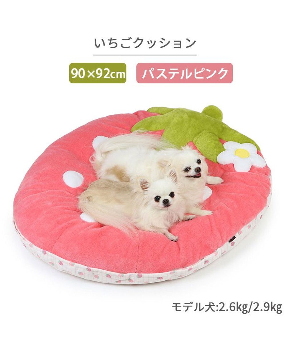 PET PARADISE ネット店限定 ペットパラダイス 春いちご クッション  L 