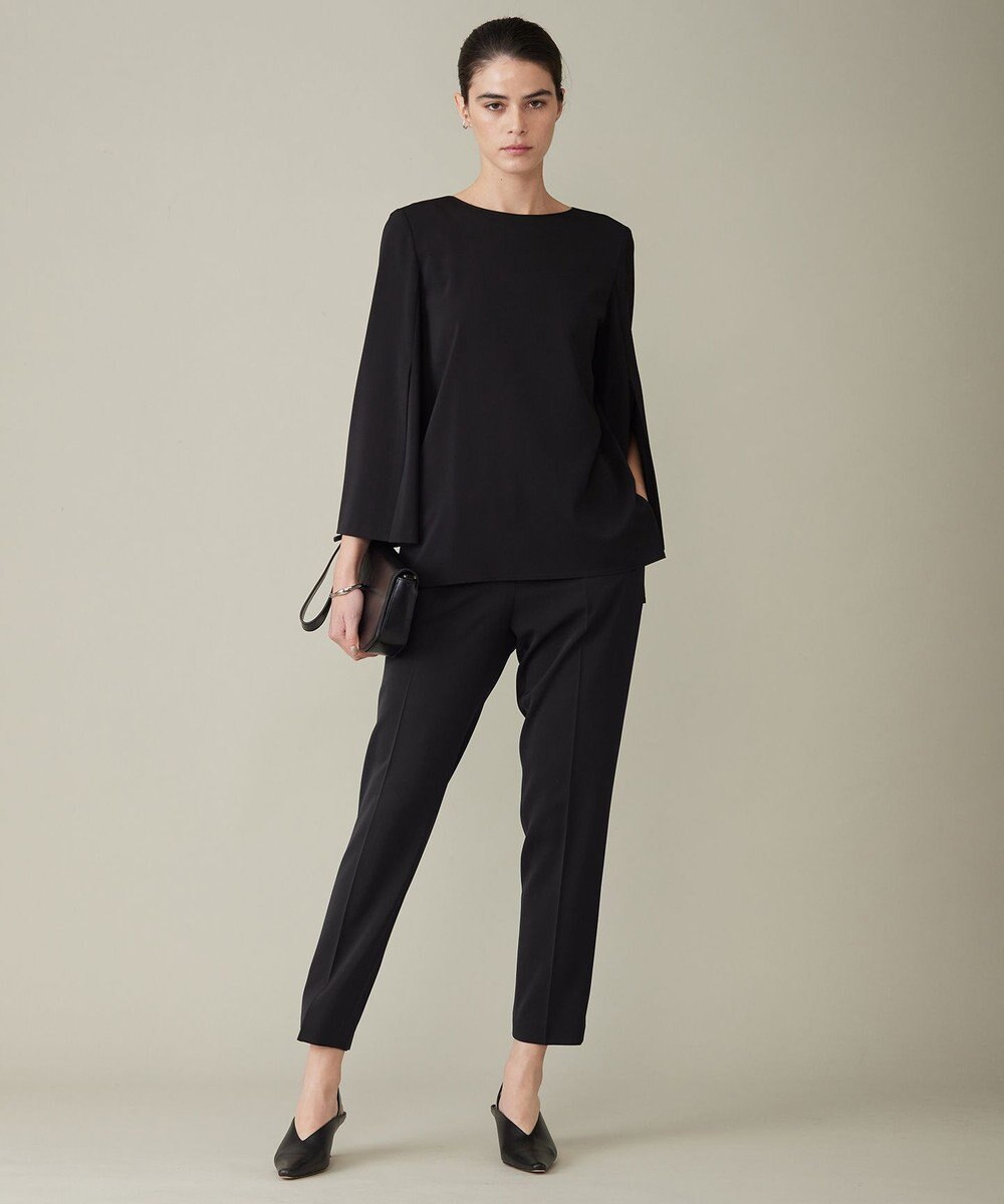 ICB 【新色追加・防シワ・速乾・洗える】Fied スリットスリーブブラウス 