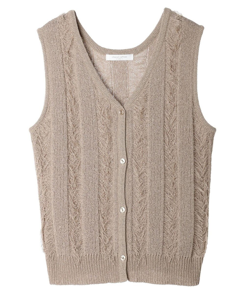 Green Parks フリンジニットベスト 