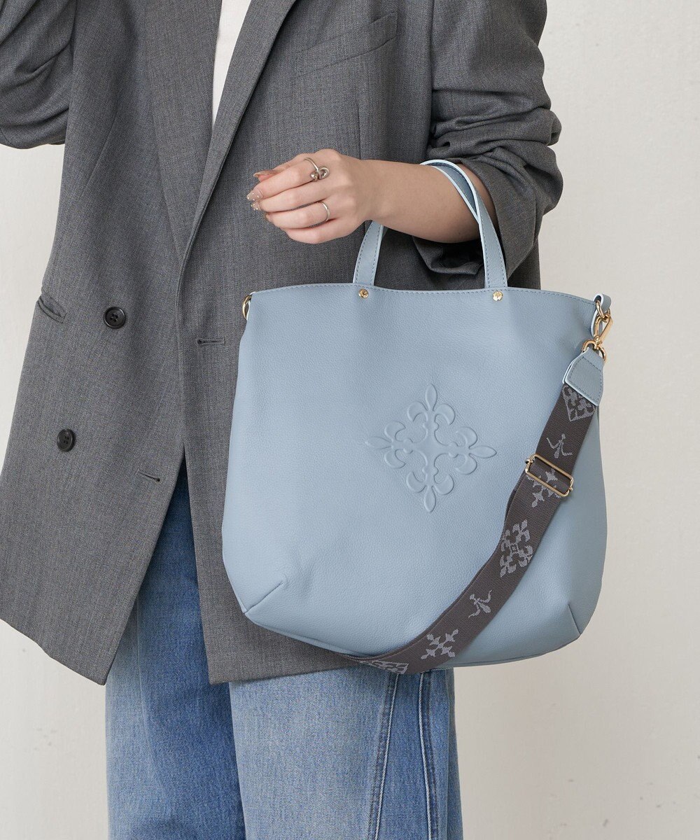 russet スリム2WAYトートバッグ <エンボスモノグラム>(CE-1611) 