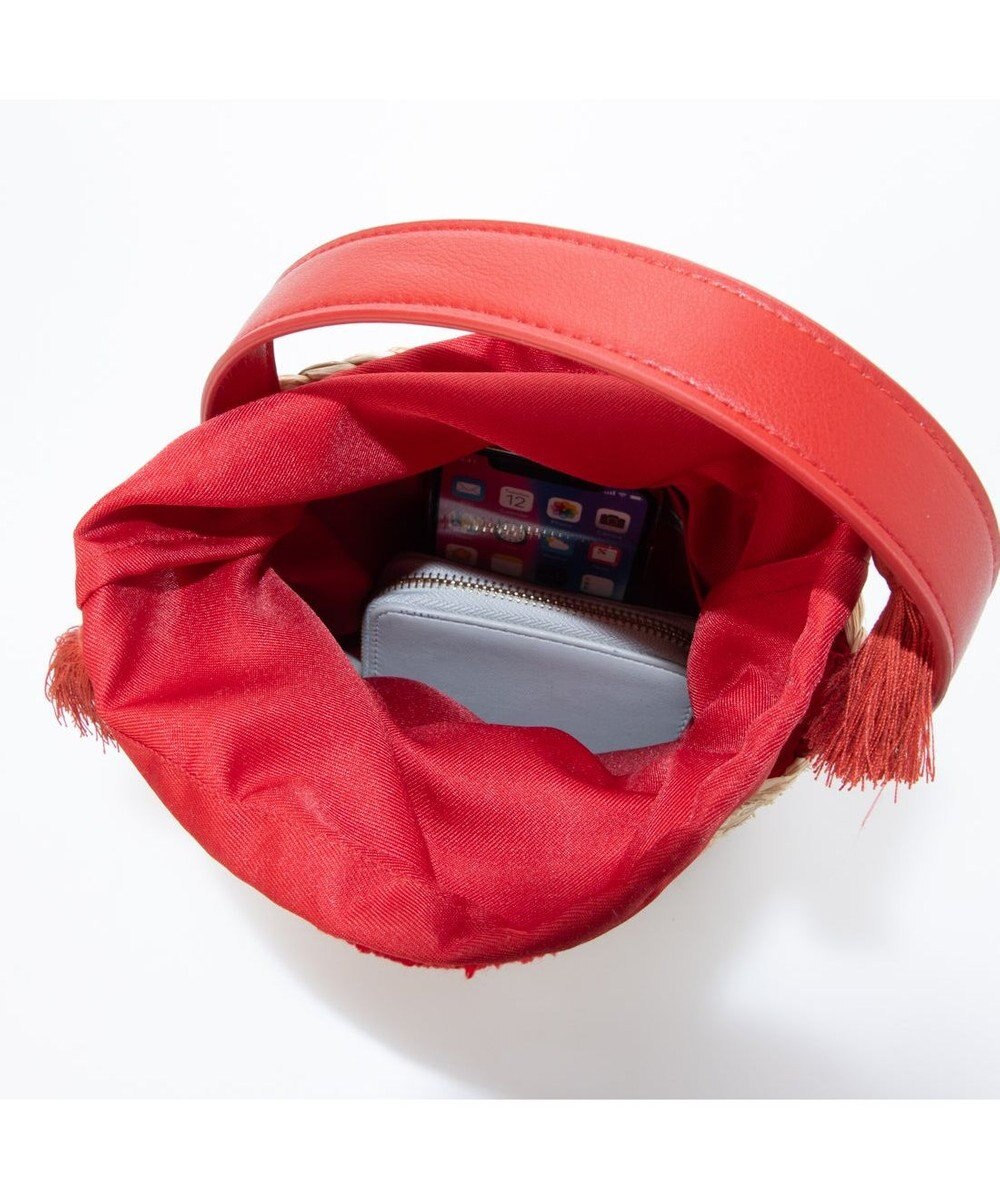 UNBILLION カシュカシュ cachecache / ハート付ラフィアバケットトート カゴバッグ 