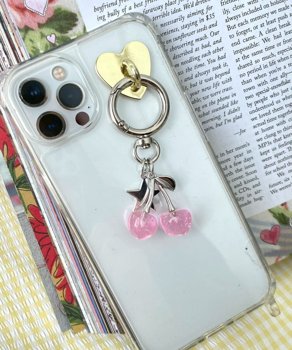 WEGO カラークリアチェリーキーホルダー 