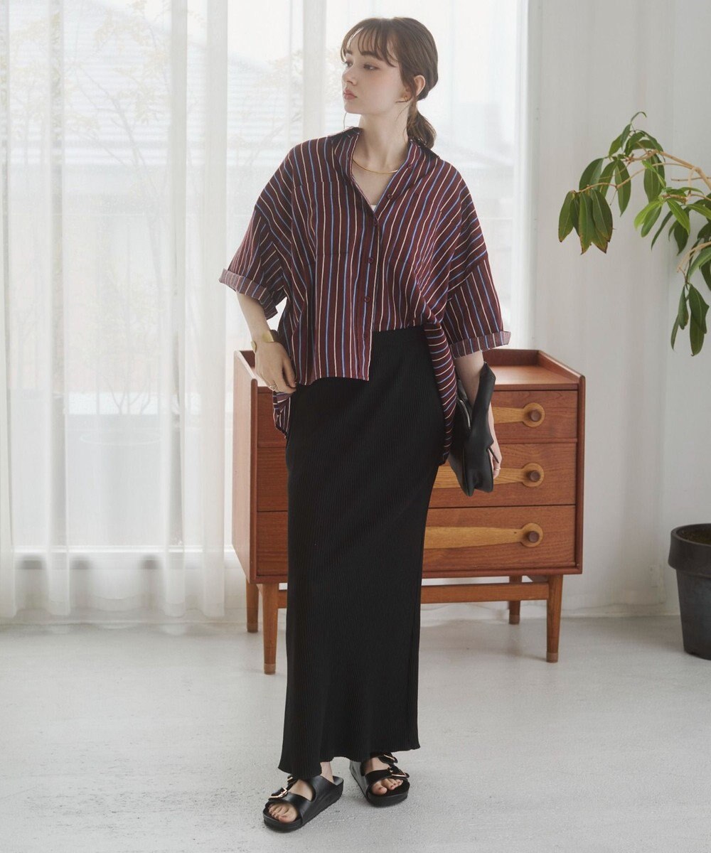 WEGO 【ANGIE VINTAGE】キャンブリックボイルオーバー半袖シャツ 