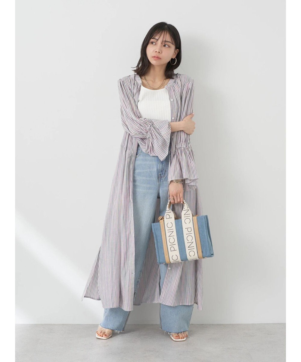 earth music&ecology マルチストライプワンピース 