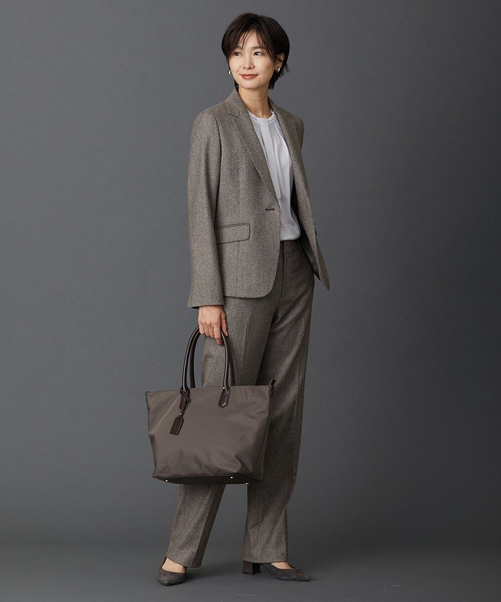 J.PRESS LADIES ウォッシャブルウールジャージー ボウタイ カットソー 