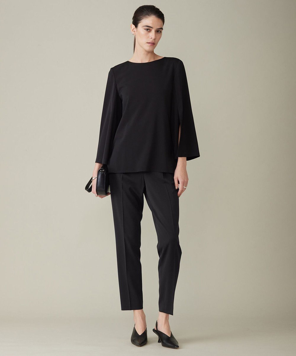 ICB 【新色追加・防シワ・速乾・洗える】Fied スリットスリーブブラウス 