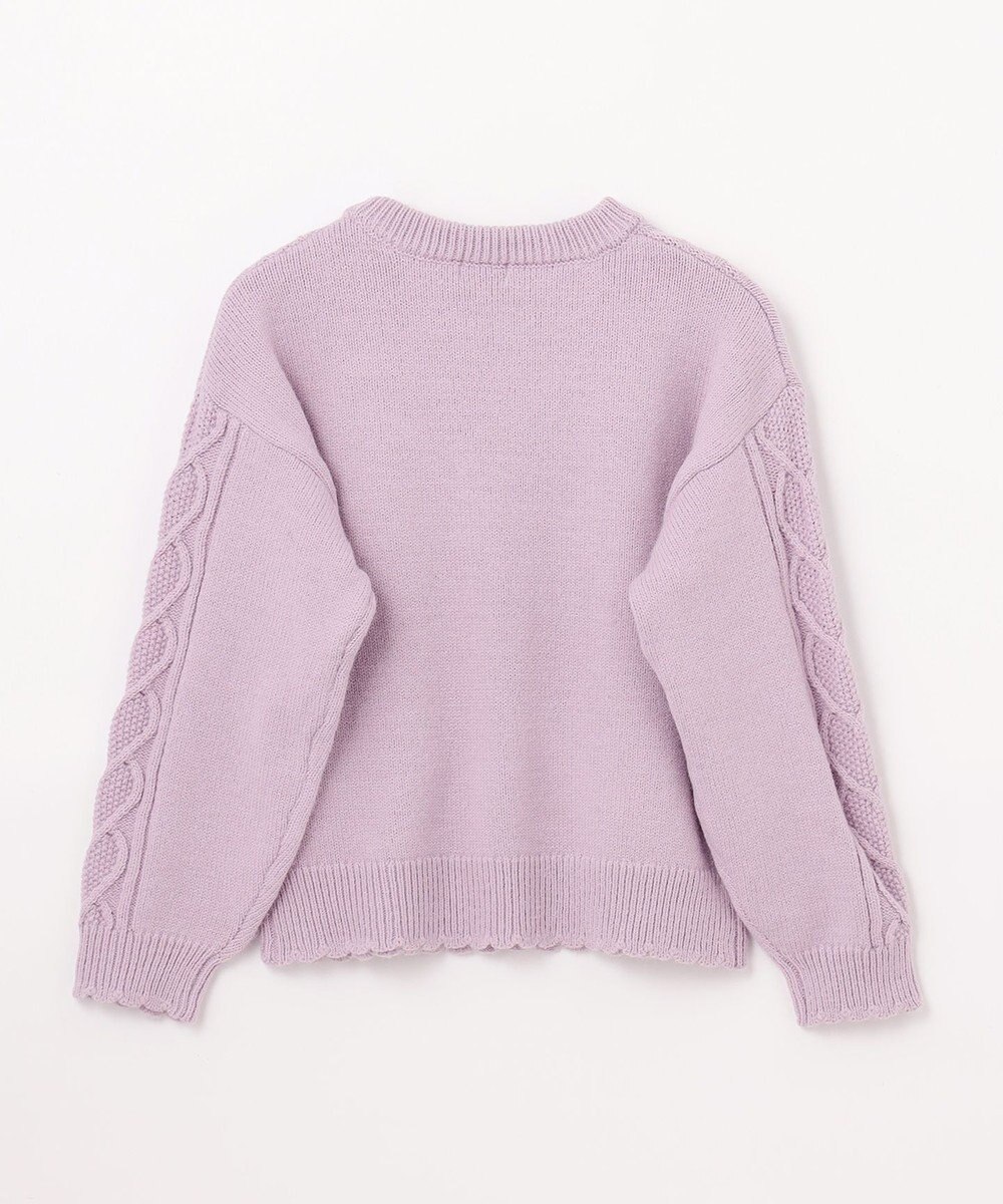 ANY KIDS リボン ケーブル ニット 