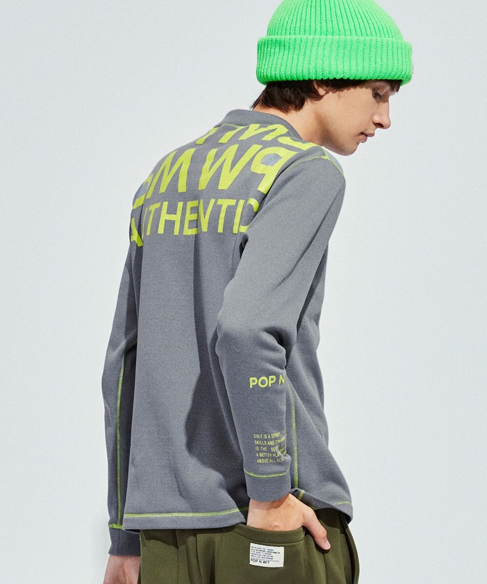 PW CIRCULUS 【裏起毛/防寒】【MEN】ステッチポイント モックネック 