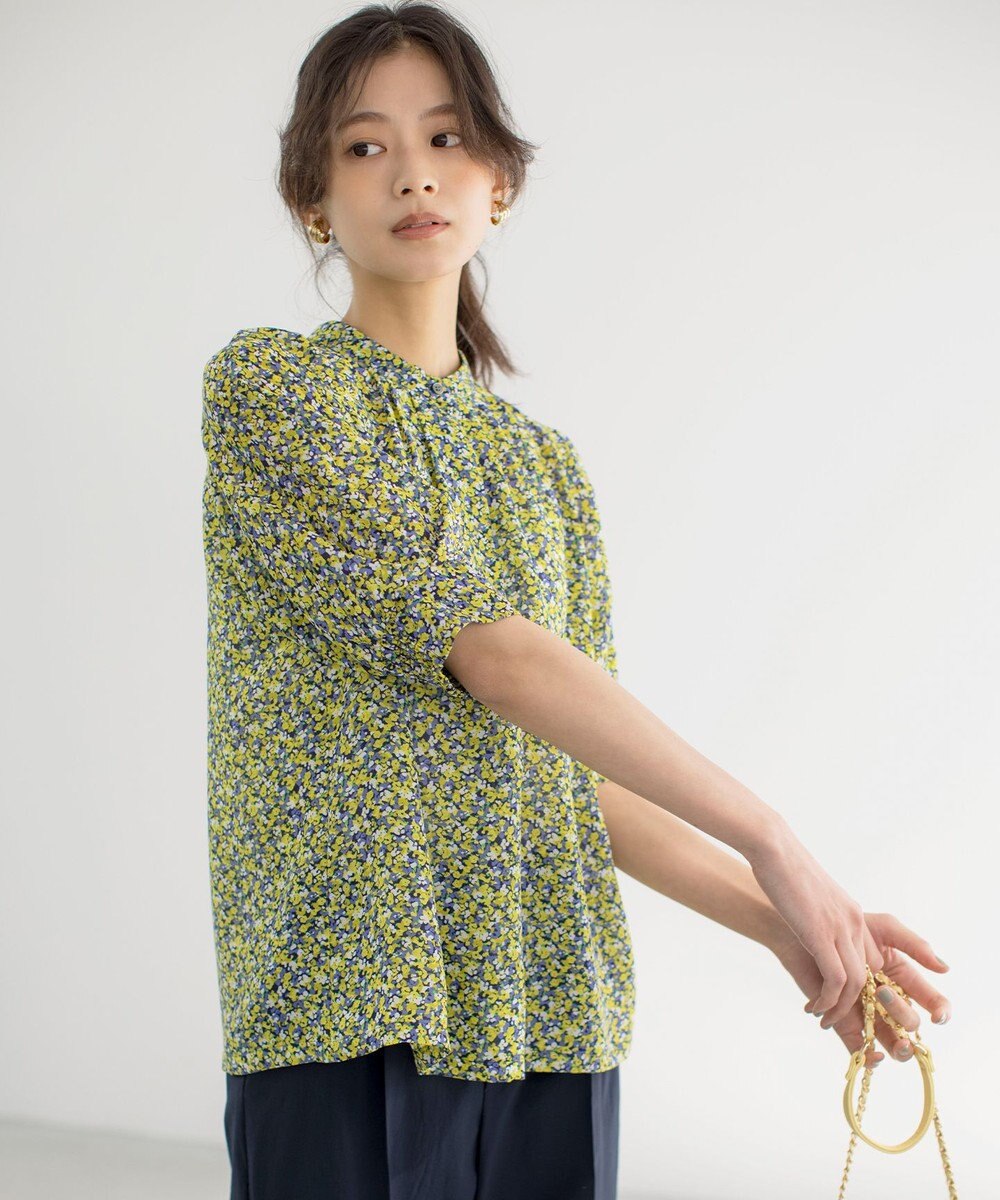 組曲 S ミニフラワープリント ブラウス 