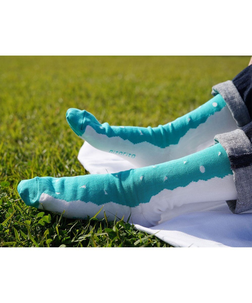 nitorito 【UNISEX】米沢オリジナル柄 mountain&moon 靴下 