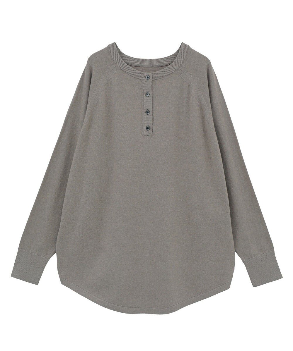 AMERICAN HOLIC バイパチ2WAYヘンリーネックニットプルオーバー 