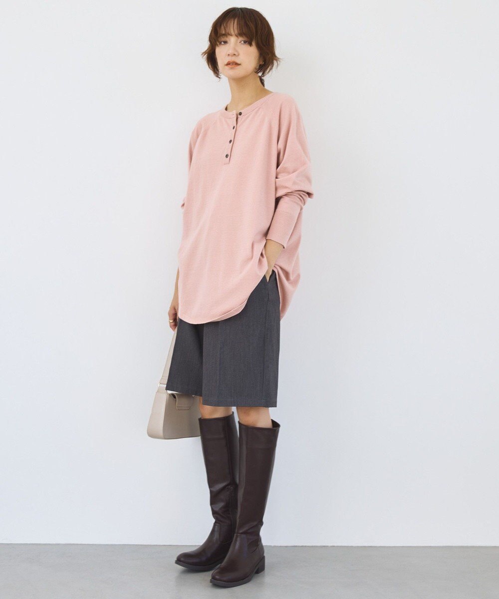 AMERICAN HOLIC バイパチ2WAYヘンリーネックニットプルオーバー 