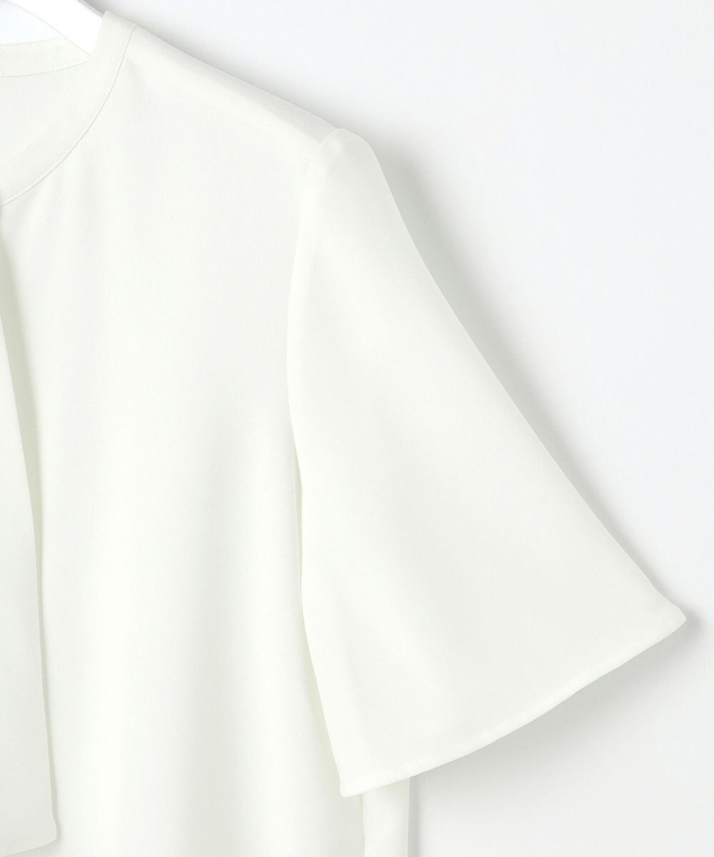 23区 【洗える】ストレッチジョーゼット アシンメトリー カットソー 