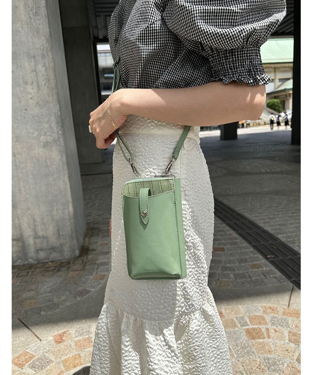 LA BAGAGERIE 【MONICA】バイカラー スマホショルダー 