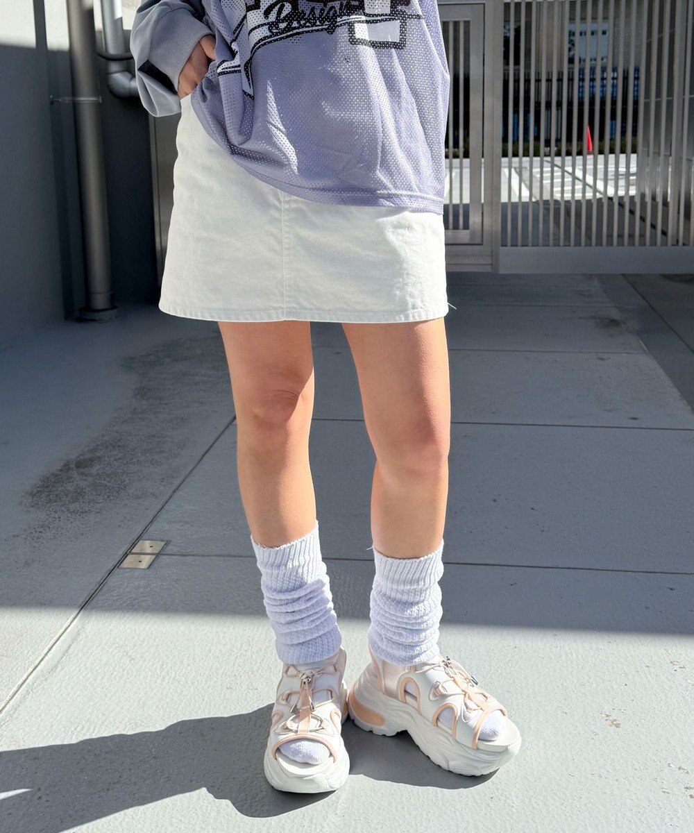 WEGO 【SMLXLサイズ展開】クリアライトソールレースアップサンダル 