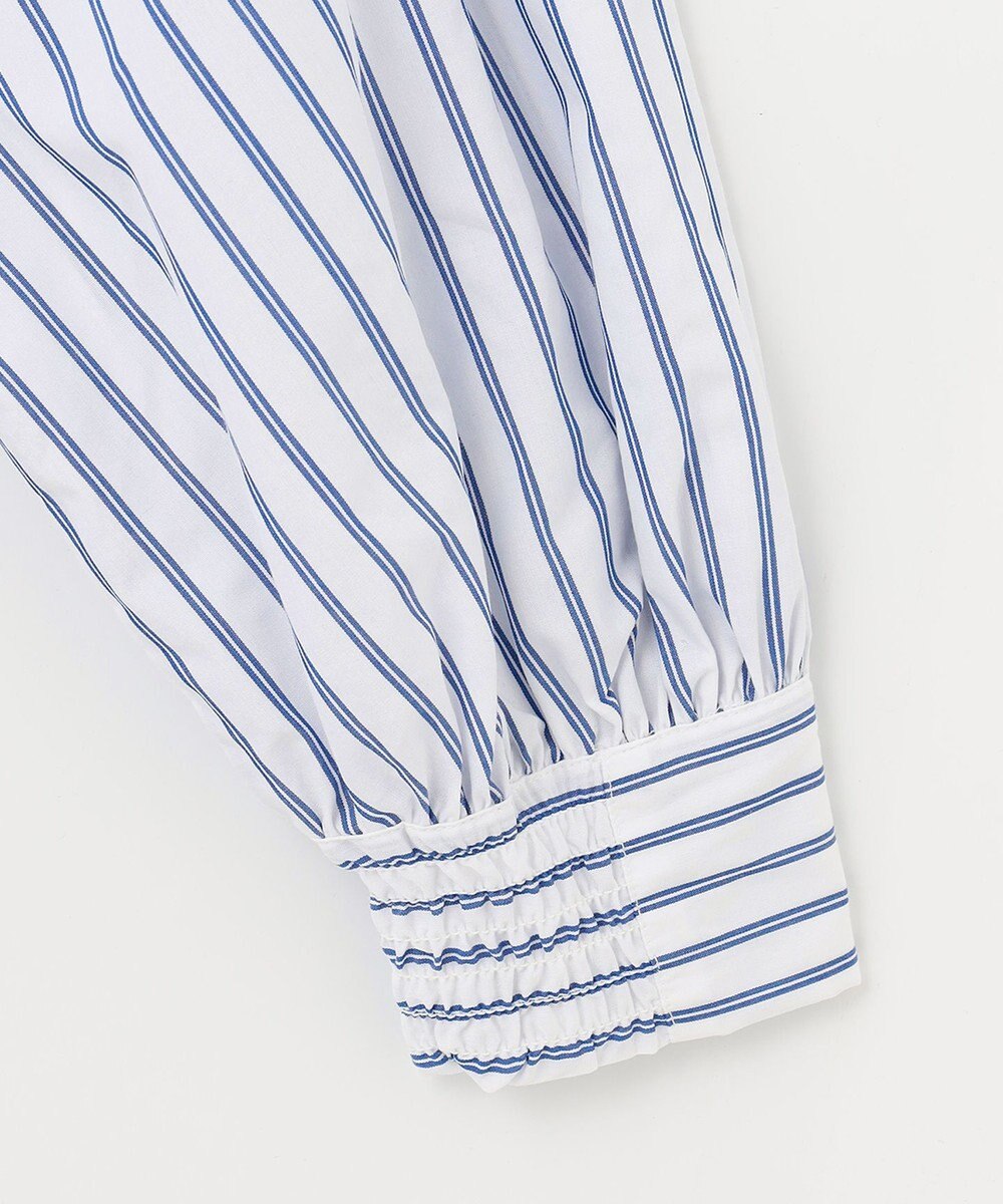 UNFILO イージーケア ギャザーブラウス 