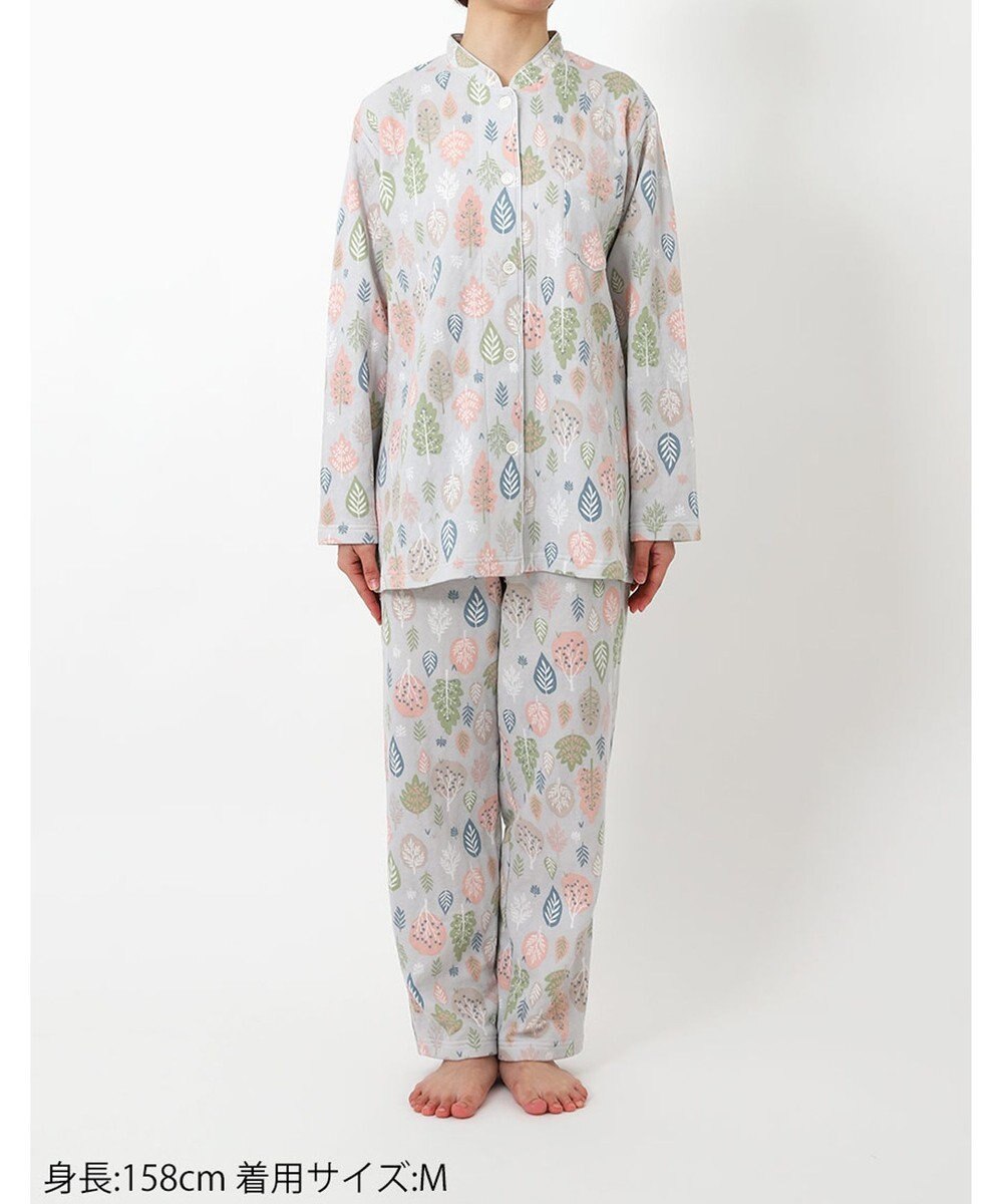 Wing パジャマ 長袖 長ズボン 綿混(本体) あったか レディース EP6012 ウイング／ワコール 