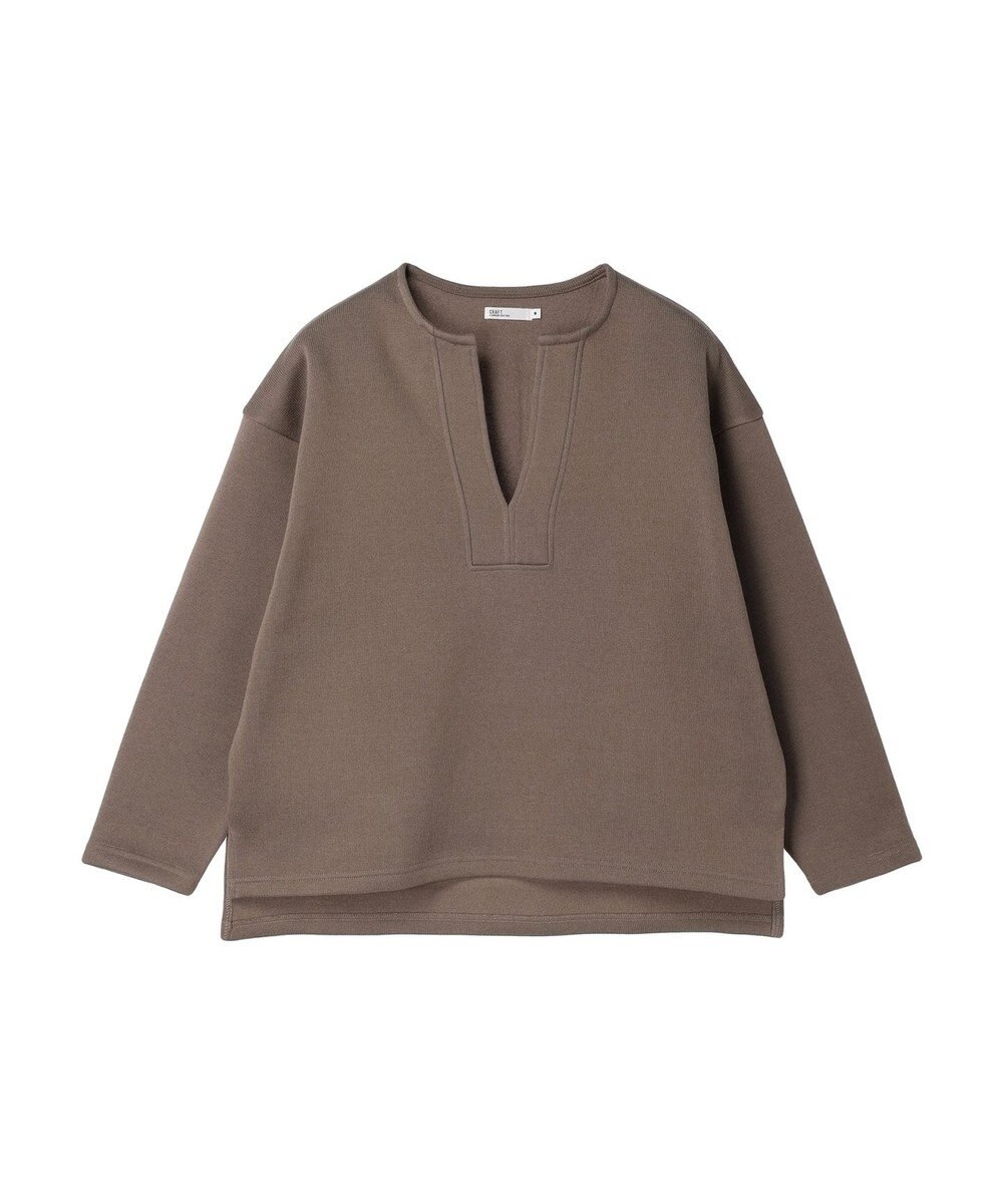 CRAFT STANDARD BOUTIQUE ニットフリースキーネックプルオーバー 