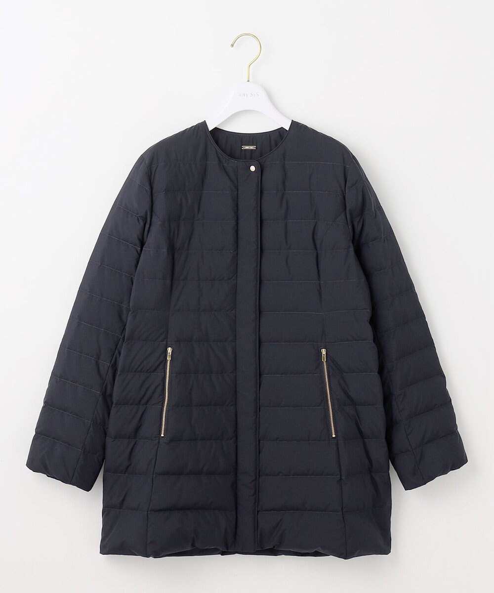 ANY SIS S 【2WAY】ノーカラーミドル ダウン 