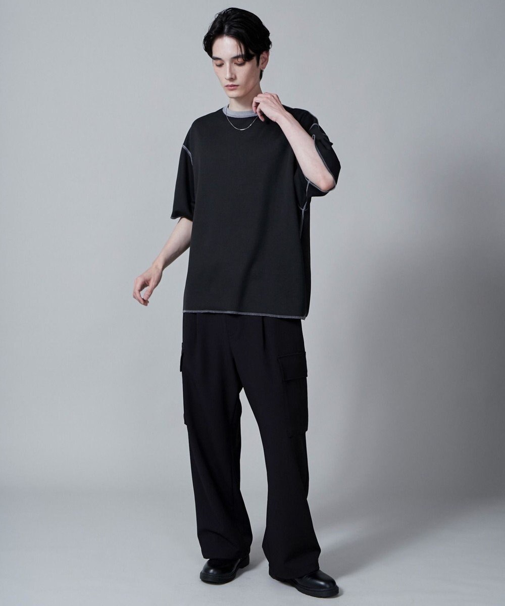 WEGO 【ユニセックス着用アイテム/リバーシブル】リバーシブルワンポイントT（S） 